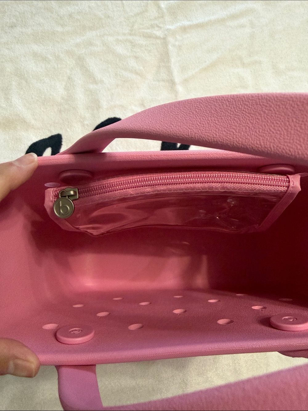 BOGG BAG Pink Perforated Tote - Picture 5 of 6